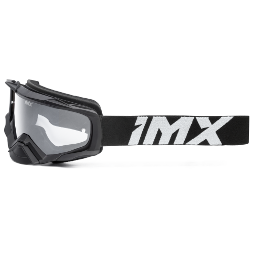 Gogle cross quad IMX DUST BLACK MATT/WHITE - SZYBA DARK SMOKE + CLEAR (2 SZYBY W ZESTAWIE)