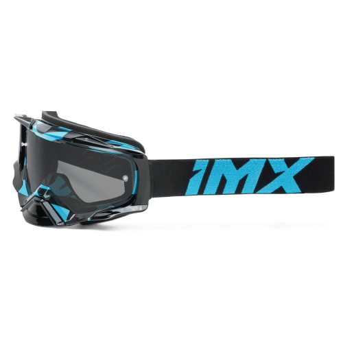 Gogle cross quad IMX DUST GRAPHIC BLUE GLOSS/BLACK - SZYBA DARK SMOKE + CLEAR (2 SZYBY W ZESTAWIE)