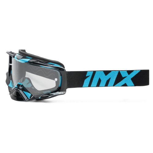 Gogle cross quad IMX DUST GRAPHIC BLUE GLOSS/BLACK - SZYBA DARK SMOKE + CLEAR (2 SZYBY W ZESTAWIE)