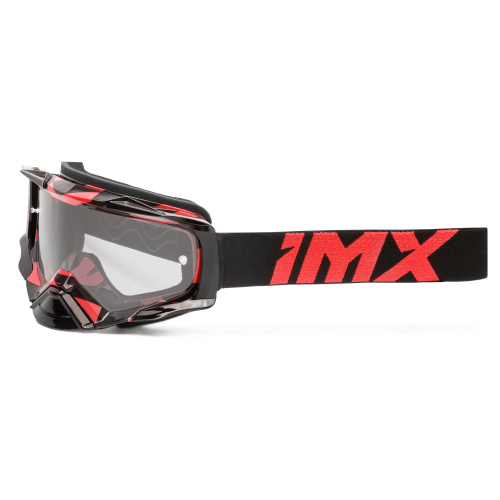 Gogle cross quad IMX DUST GRAPHIC RED GLOSS/BLACK - SZYBA DARK SMOKE + CLEAR (2 SZYBY W ZESTAWIE)