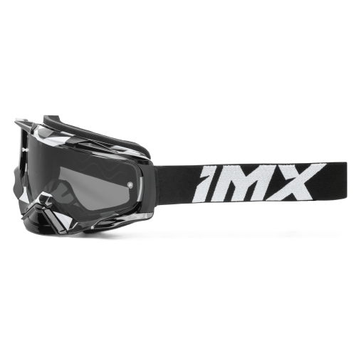 Gogle cross quad IMX DUST GRAPHIC WHITE GLOSS/BLACK - SZYBA DARK SMOKE + CLEAR (2 SZYBY W ZESTAWIE)