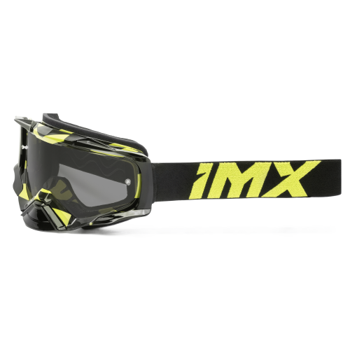 Gogle cross quad IMX DUST GRAPHIC FLUO YELLOW GLOSS/BLACK - SZYBA DARK SMOKE + CLEAR (2 SZYBY W ZESTAWIE)