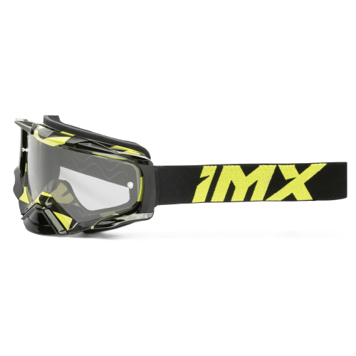 Gogle cross quad IMX DUST GRAPHIC FLUO YELLOW GLOSS/BLACK - SZYBA DARK SMOKE + CLEAR (2 SZYBY W ZESTAWIE)