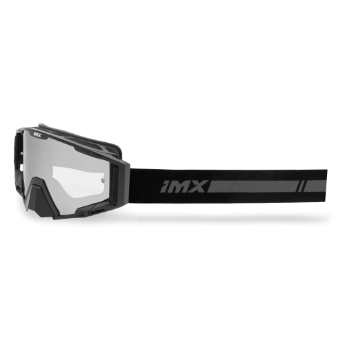 GOGLE cross quad IMX SAND BLACK MATT - SZYBA SILVER IRIDIUM + CLEAR (2 SZYBY W ZESTAWIE)