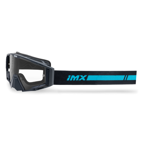 GOGLE cross quad IMX SAND BLACK MATT/BLUE - SZYBA BLUE IRIDIUM + CLEAR (2 SZYBY W ZESTAWIE)