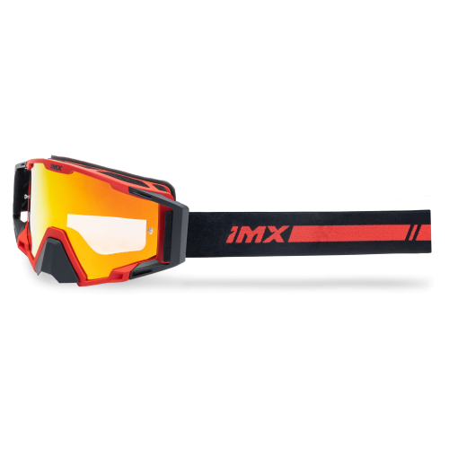 GOGLE cross quad IMX SAND RED MATT/BLACK - SZYBA RED IRIDIUM + CLEAR (2 SZYBY W ZESTAWIE)