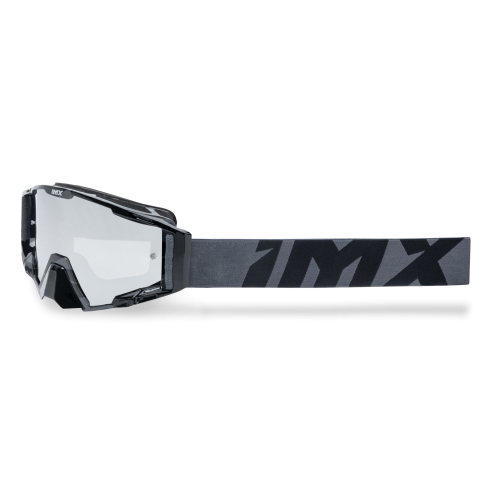 GOGLE cross quad IMX SAND GRAPHIC BLACK GLOSS/GREY - SZYBA SILVER IRIDIUM + CLEAR (2 SZYBY W ZESTAWIE)
