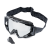 GOGLE cross quad IMX SAND GRAPHIC BLACK GLOSS/GREY - SZYBA SILVER IRIDIUM + CLEAR (2 SZYBY W ZESTAWIE)