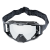 GOGLE cross quad IMX SAND GRAPHIC BLACK GLOSS/GREY - SZYBA SILVER IRIDIUM + CLEAR (2 SZYBY W ZESTAWIE)