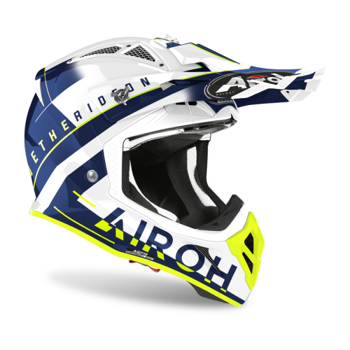 Kask Motocyklowy cross enduro AIROH AVIATOR ACE AMAZE BLUE GLOSS