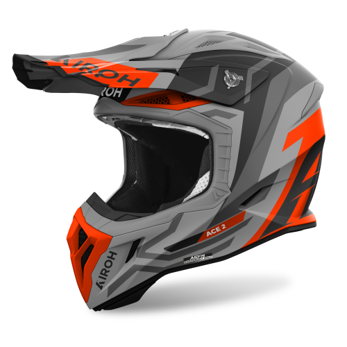Kask Motocyklowy cross enduro AIROH AVIATOR ACE 2 GROUND ORANGE MATT