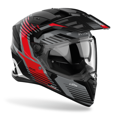 Kask Motocyklowy enduro cross quad AIROH BANDIT SPICY RED GLOSS