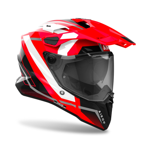 Kask Motocyklowy enduro cross quad AIROH COMMANDER 2 MAVICK RED GLOSS