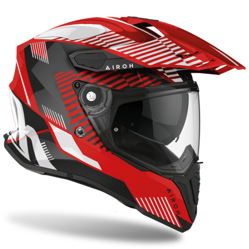 Kask Motocyklowy enduro cross quad AIROH COMMANDER BOOST RED GLOSS