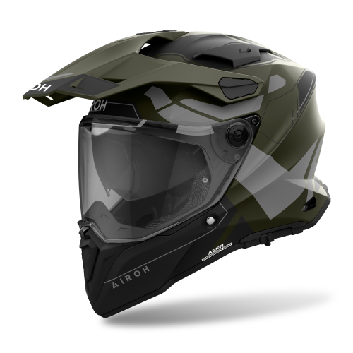 Kask Motocyklowy enduro cross quad AIROH COMMANDER 2 REVEAL MILITARY GREEN MATT