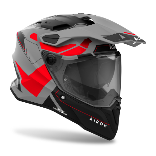 Kask Motocyklowy enduro cross quad AIROH COMMANDER 2 REVEAL RED FLUO MATT