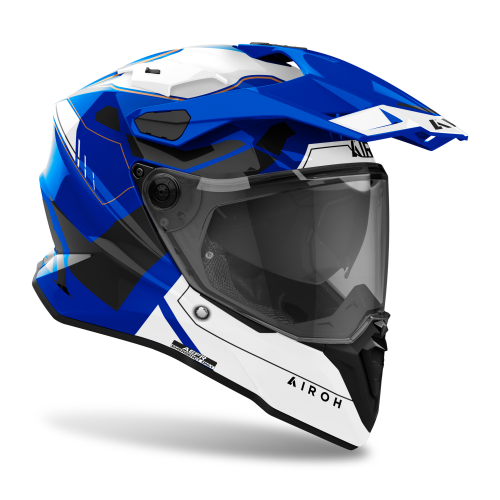 Kask Motocyklowy enduro cross quad AIROH COMMANDER 2 REVEAL BLUE GLOSS