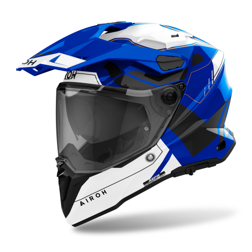 Kask Motocyklowy enduro cross quad AIROH COMMANDER 2 REVEAL BLUE GLOSS