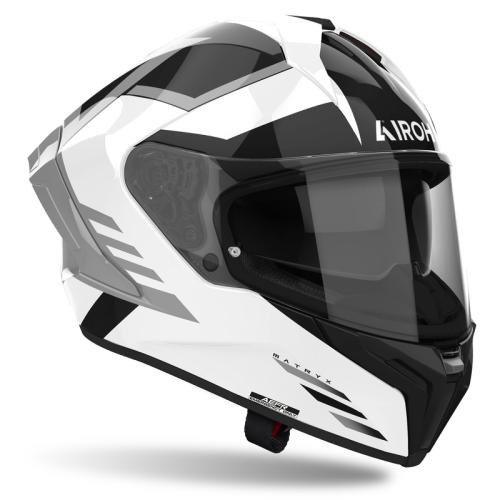 Kask Motocyklowy AIROH MATRYX THRON WHITE GLOSSKask Motocyklowy AIROH MATRYX THRON WHITE GLOSS