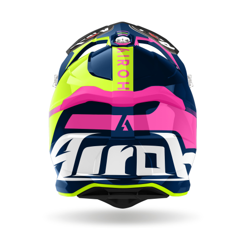 Kask Motocyklowy cross quad AIROH STRYCKER BLAZER BLUE/PINK GLOSS