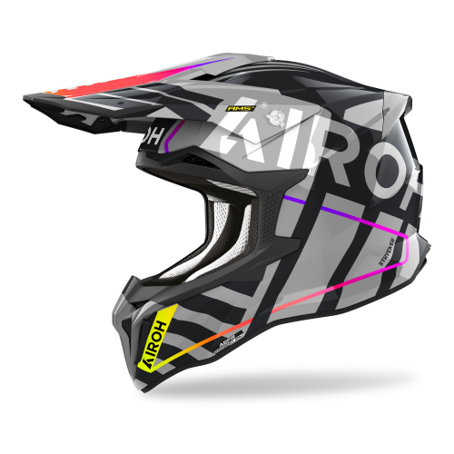 Kask Motocyklowy cross quad AIROH STRYCKER BRAVE GREY GLOSS