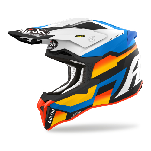 Kask Motocyklowy cross quad AIROH STRYCKER GLAM BLUE MATT