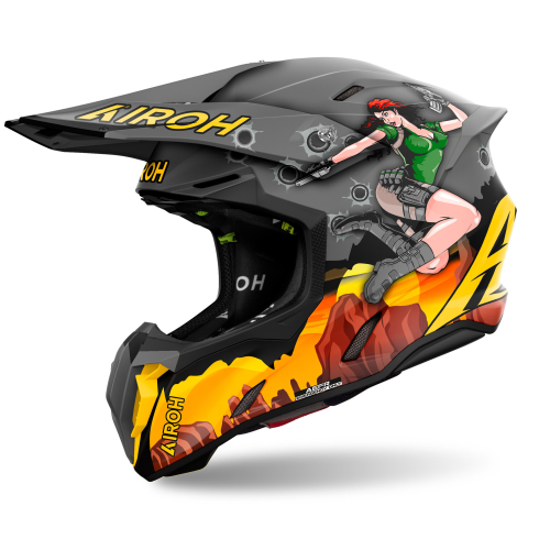 Kask Motocyklowy cross quad AIROH TWIST 3 ADVENTURE MATT