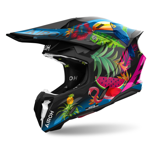 Kask Motocyklowy cross quad AIROH TWIST 3 AMAZONIA GLOSS