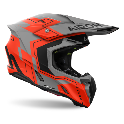 Kask Motocyklowy cross quad AIROH TWIST 3 DIZZY ORANGE FLUO MATT