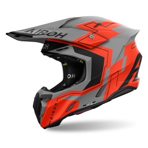 Kask Motocyklowy cross quad AIROH TWIST 3 DIZZY ORANGE FLUO MATT