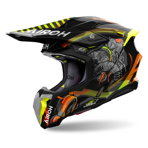 Kask Motocyklowy cross quad AIROH TWIST 3 TOXIC GLOSS