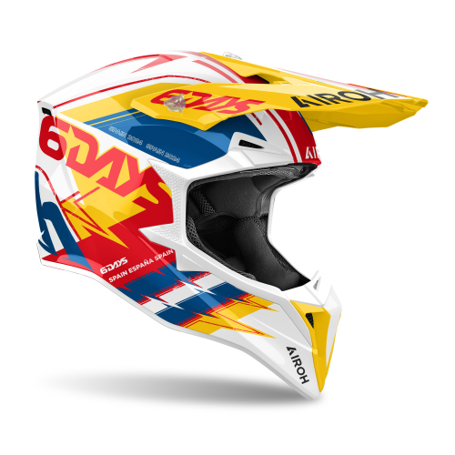 Kask Motocyklowy cross enduro AIROH WRAAAP SIX DAYS SPAIN 2024 GLOSS