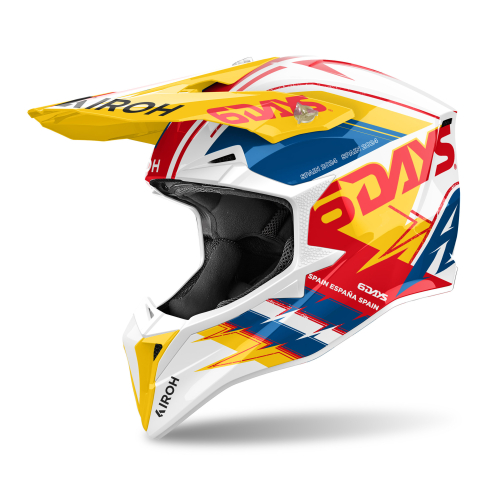 Kask Motocyklowy cross enduro AIROH WRAAAP SIX DAYS SPAIN 2024 GLOSS
