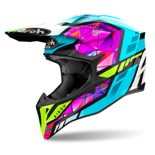 Kask Motocyklowy cross enduro AIROH WRAAAP DIAMOND GLOSS