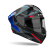 Kask Motocyklowy AIROH MATRYX ROCKET BLUE/RED GLOSS