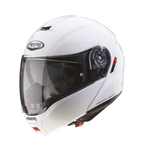 Kask Motocyklowy szczękowy CABERG LEVO X BIAŁY POŁYSK