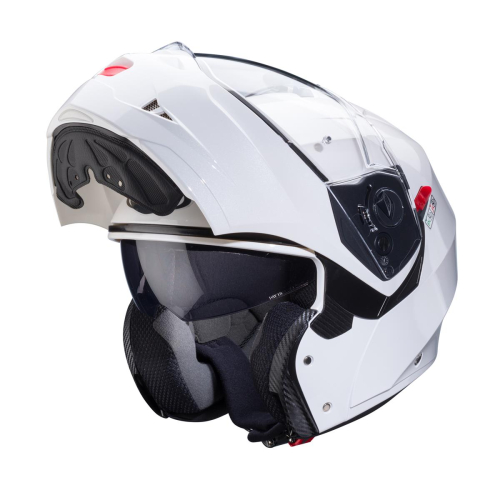 Kask Motocyklowy szczękowy CABERG DUKE EVO BIAŁY POŁYSK