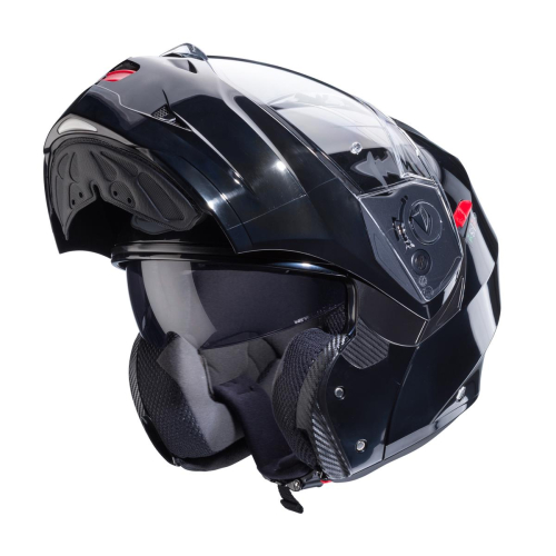 Kask Motocyklowy szczękowy CABERG DUKE X SMART - CZARNY POŁYSK