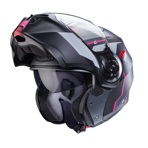 Kask Motocyklowy szczękowy CABERG DUKE EVO MOVE SZARY MAT/CZARNY/FUKSJA