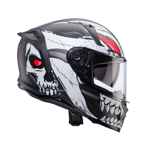 Kask Motocyklowy CABERG AVALON X PUNK BLACK/GREY/RED/WHITE