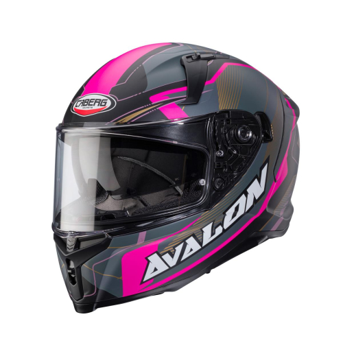 Kask Motocyklowy CABERG AVALON X OPTIC BLACK/GREY/PINK