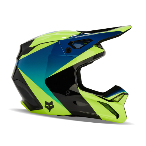 Kask Motocyklowy cross quad FOX V1 STREAK BLACK/YELLOW