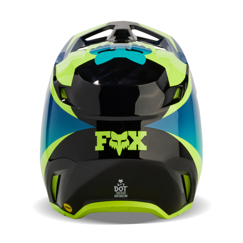 Kask Motocyklowy cross quad FOX V1 STREAK BLACK/YELLOW