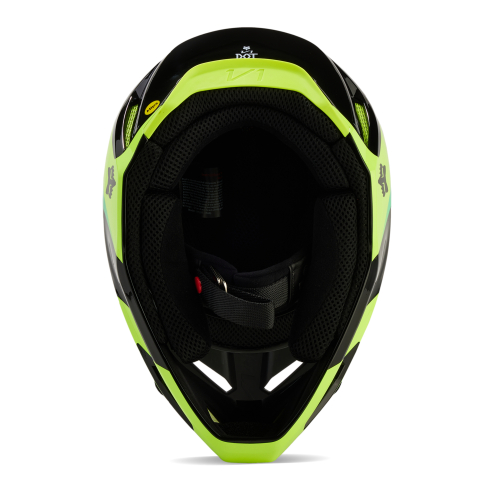 Kask Motocyklowy cross quad FOX V1 STREAK WHITE/ORANGE