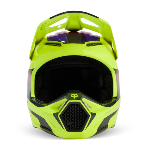 Kask Motocyklowy cross quad FOX V1 FLORA YELLOW