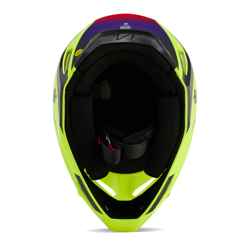 Kask Motocyklowy cross quad FOX V1 FLORA YELLOW