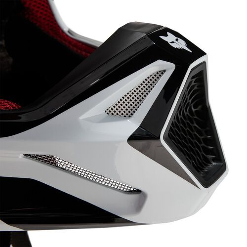 Kask Motocyklowy cross quad FOX V1 FLORA WHITE/BLACK