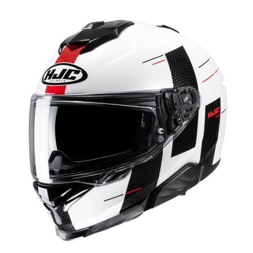 Kask Motocyklowy HJC I71 PEKA WHITE/BLACK/RED
