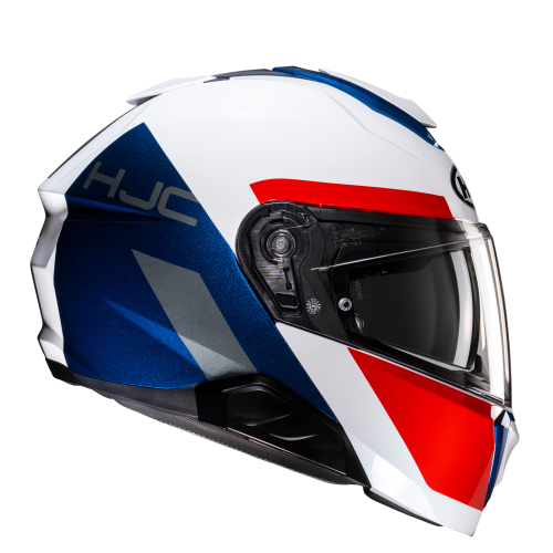 Kask Motocyklowy szczękowy HJC I91 BINA WHITE/BLUE