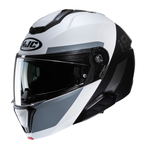 Kask Motocyklowy szczękowy HJC I91 BINA GREY/WHITE